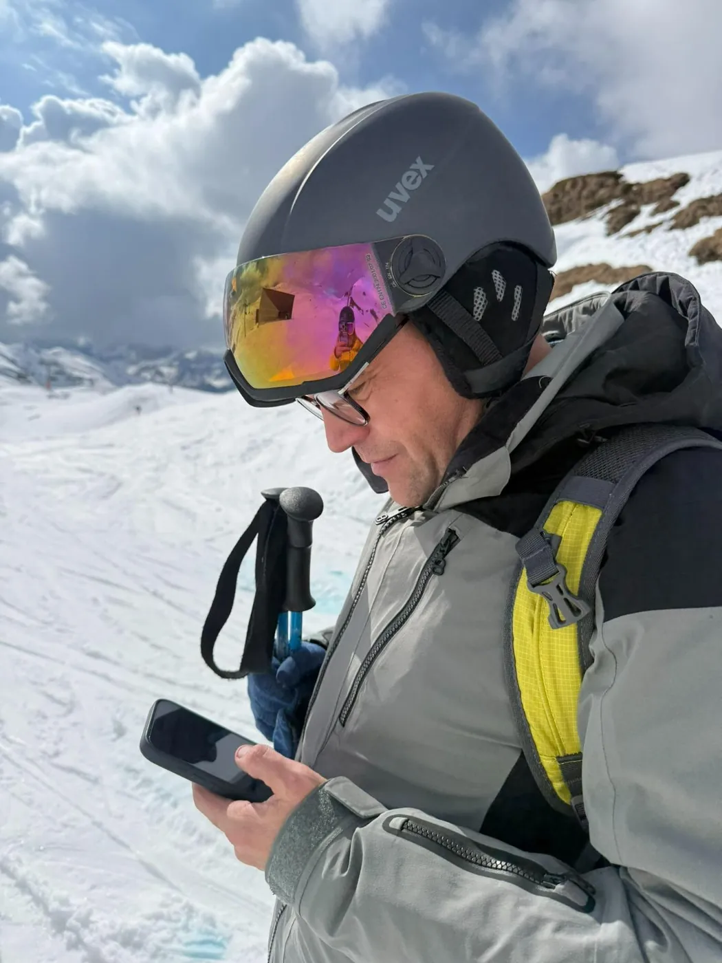 Dr. Mark-Oliver Otto beim Wintersport