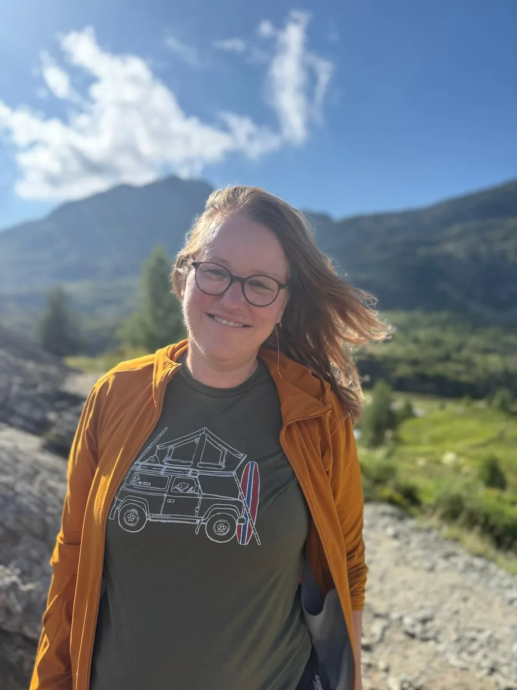 Tanja Mado in den Bergen